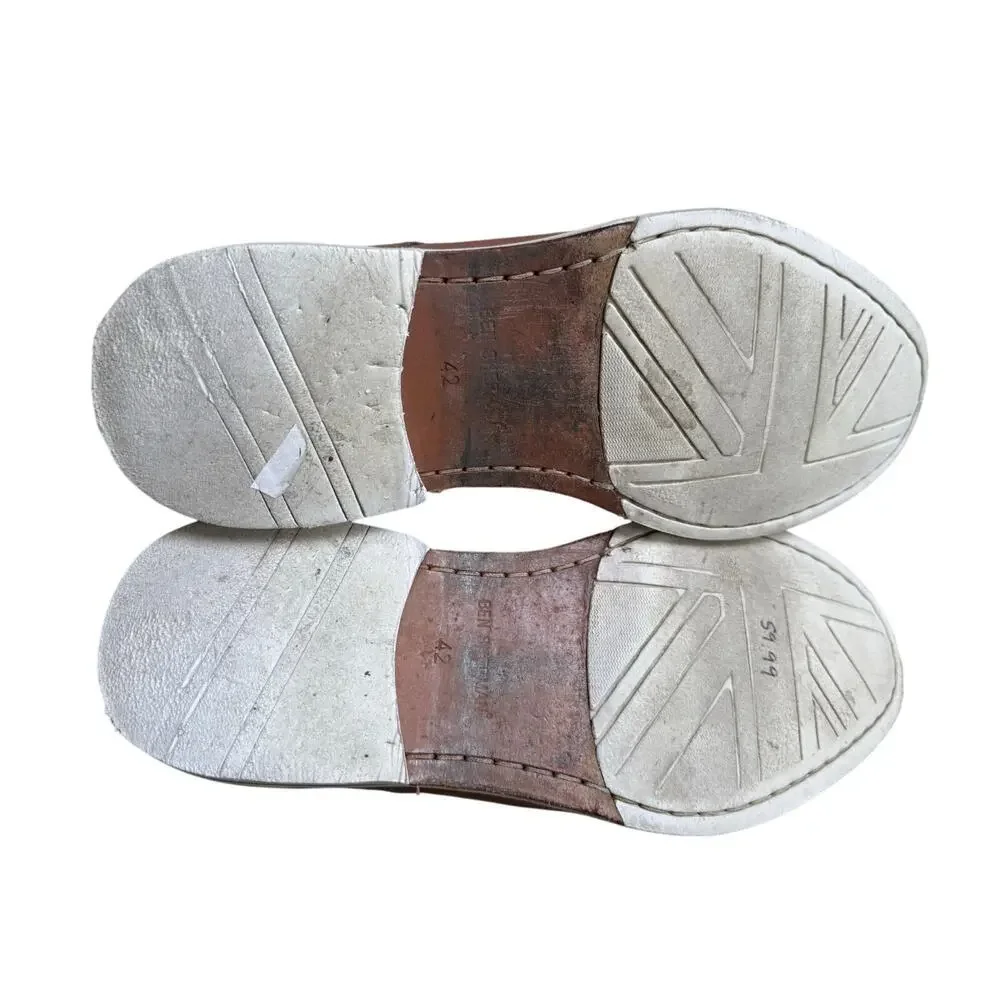 Ben Sherman Men’s Brown Leather Lace Up Loafers size 42 US size 9 - Picture 8 of 8